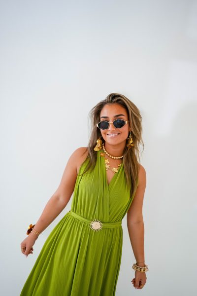 Pachi Long Dress Olive - Afbeelding 4