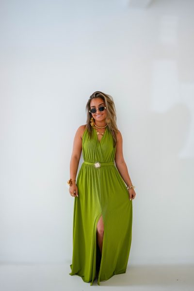 Pachi Long Dress Olive - Afbeelding 6