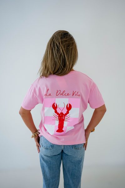 Lobster Shirt Pink - Afbeelding 2