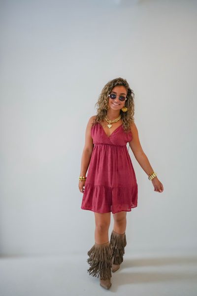 Yuna Dress Wine - Afbeelding 6