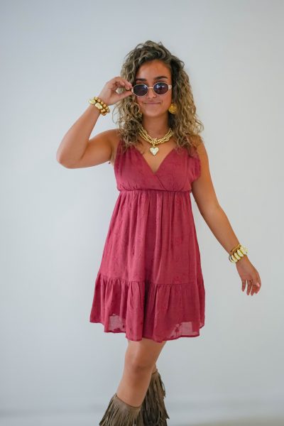 Yuna Dress Wine - Afbeelding 5