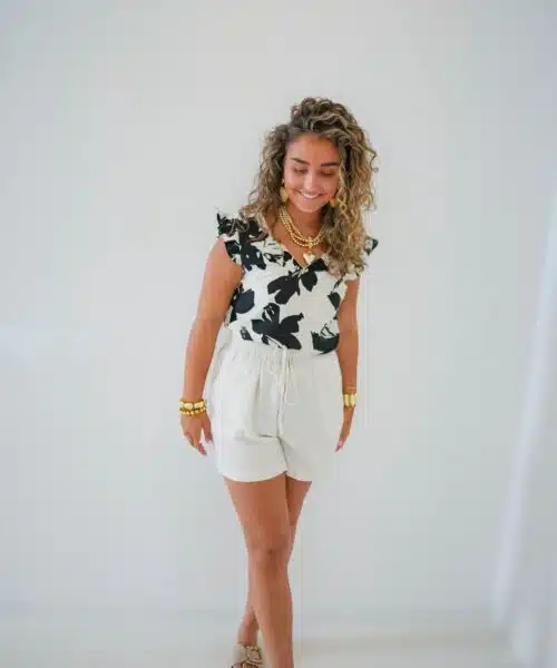 Linnen Short Beige