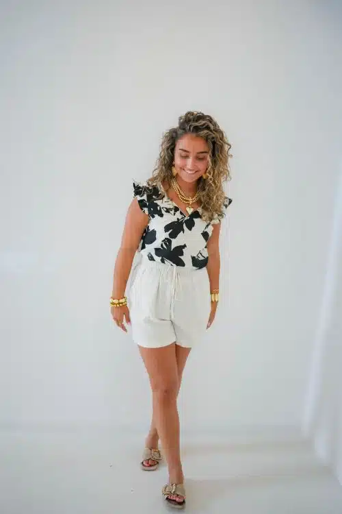 Linnen Short Beige