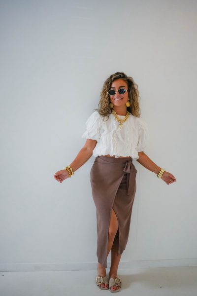 Linnen Skirt Brown