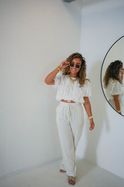 Jenna Linnen Pants Beige - Afbeelding 5