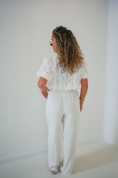 Jenna Linnen Pants Beige - Afbeelding 4