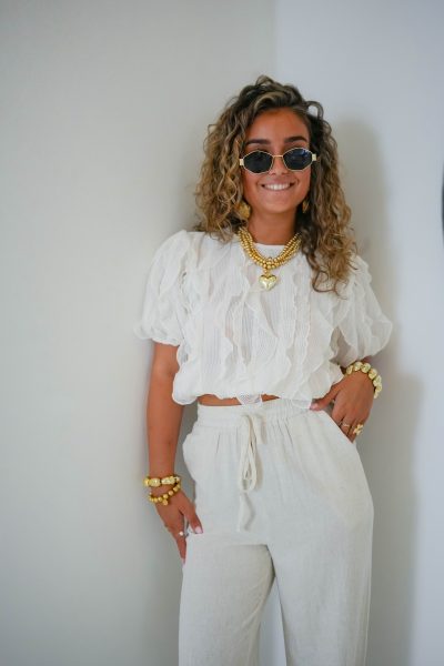 Ruby Ruffle Top Creme - Afbeelding 4