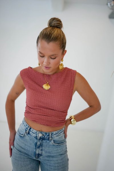 Joelle Top Framboos