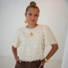 Feline Pailletten Top