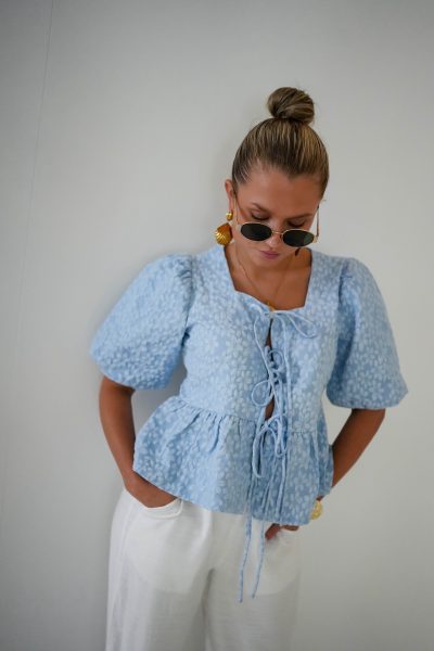 Yessie Top Light Blue - Afbeelding 6