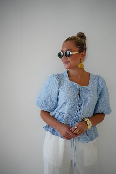 Yessie Top Light Blue - Afbeelding 5