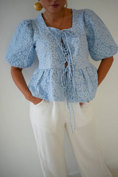 Yessie Top Light Blue - Afbeelding 4