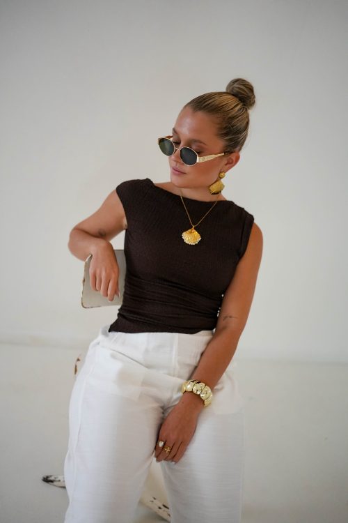 Joelle Top Brown