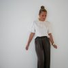 Yeda Satin Pants Brown
