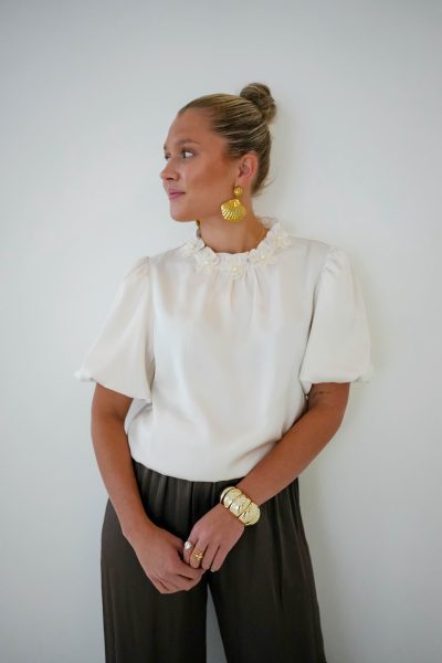 Maxim Blouse Pearl Flower - Afbeelding 6