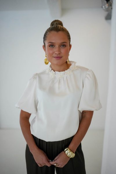 Maxim Blouse Pearl Flower
