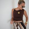 Nikki Top Brown