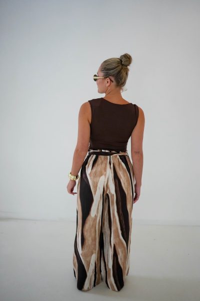 Millia Stripe Pants Choco - Afbeelding 7