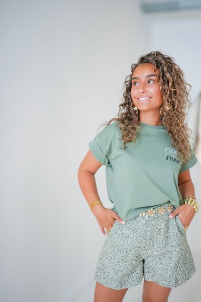 Lofty Manner T-Shirt Lilou Dark Green