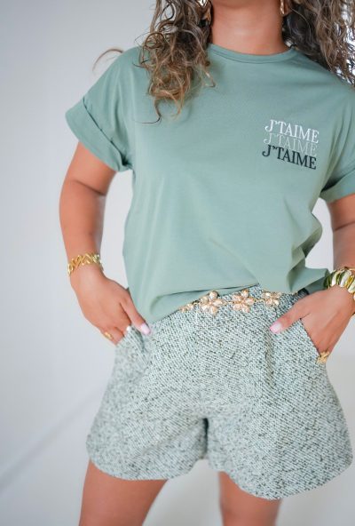 Lofty Manner T-Shirt Lilou Dark Green - Afbeelding 6