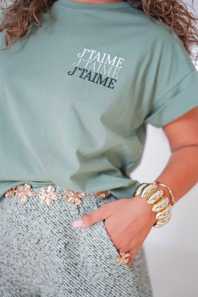 Lofty Manner T-Shirt Lilou Dark Green - Afbeelding 2
