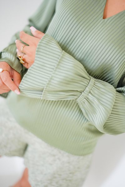 Lofty Manner Blouse Sofie Dark Green - Afbeelding 3