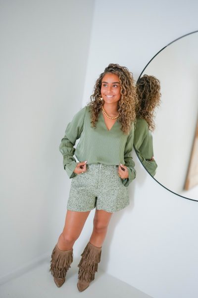 Lofty Manner Blouse Sofie Dark Green - Afbeelding 7