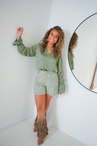 Lofty Manner Blouse Sofie Dark Green - Afbeelding 8