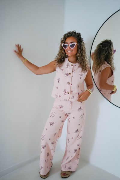 Kyara Denim Pants Pink - Afbeelding 7