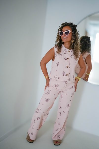 Kyara Denim Pants Pink - Afbeelding 2