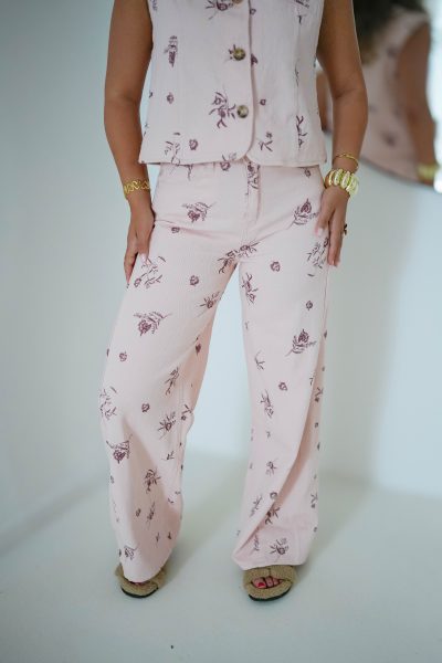 Kyara Denim Pants Pink - Afbeelding 3