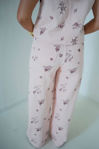 Kyara Denim Pants Pink - Afbeelding 4