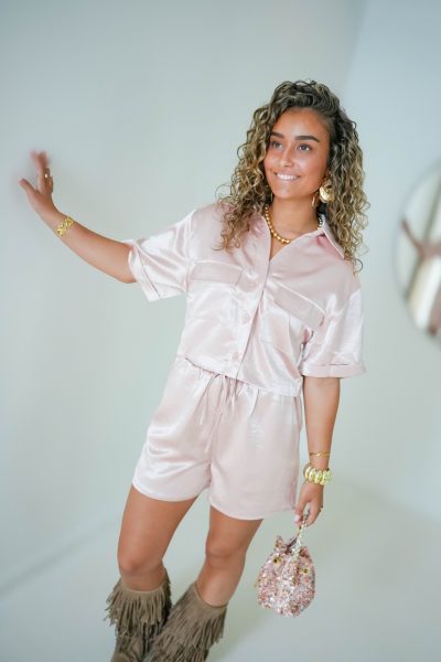 Satin Set Soft Pink