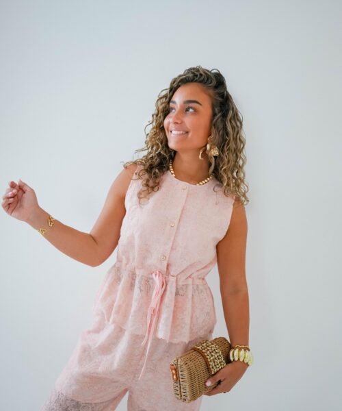 Alternative view of Milly Set Pink