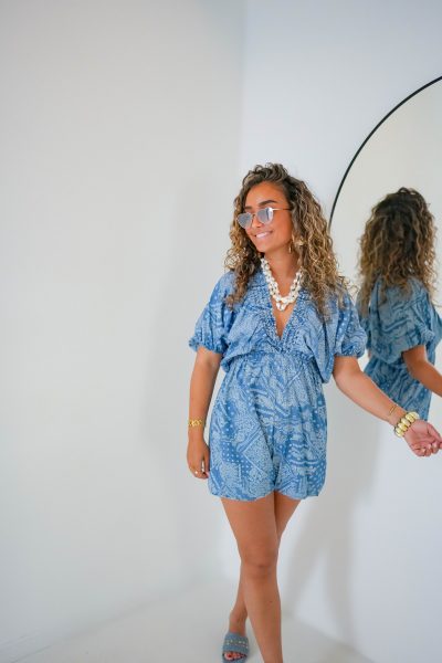 Paisley Playsuit Blue - Afbeelding 3
