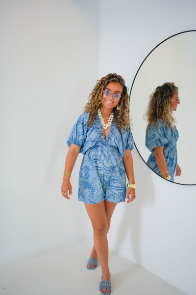 Paisley Playsuit Blue - Afbeelding 5