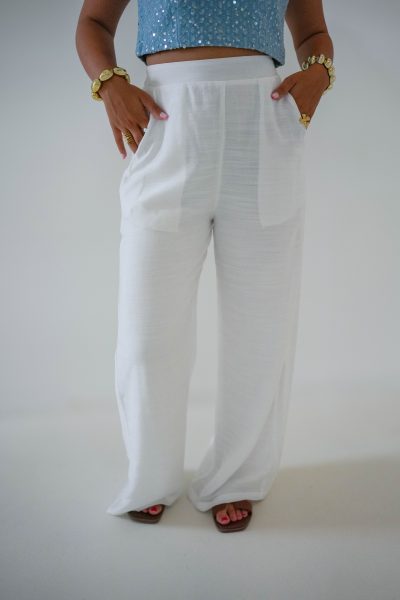 Linnen White Pants - Afbeelding 4