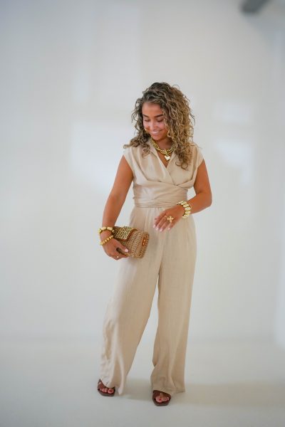 Bea Jumpsuit Beige - Afbeelding 2