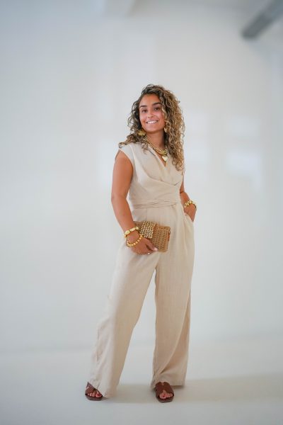 Bea Jumpsuit Beige - Afbeelding 5