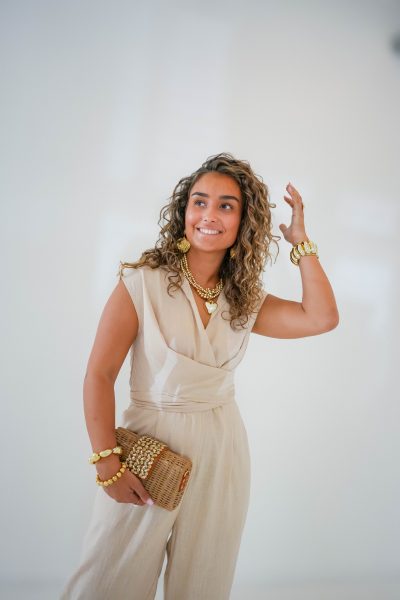 Bea Jumpsuit Beige - Afbeelding 4