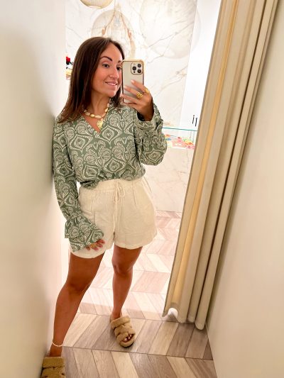 Lofty Manner Blouse Sofie Lavander Print