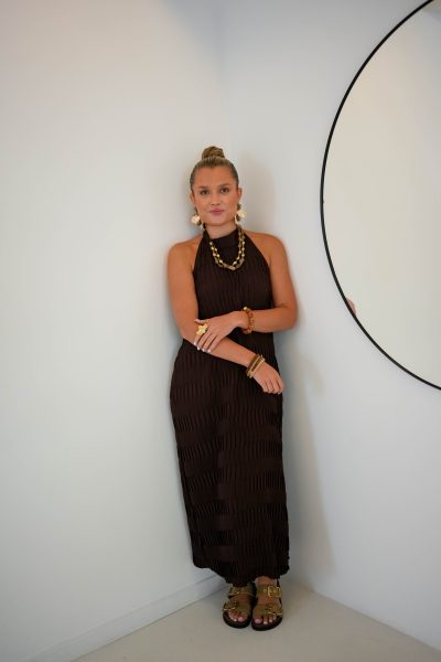 Hannah Halter Dress Brown - Afbeelding 2