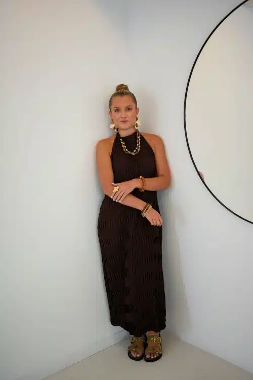 Alternative view of Hannah Halter Dress Brown