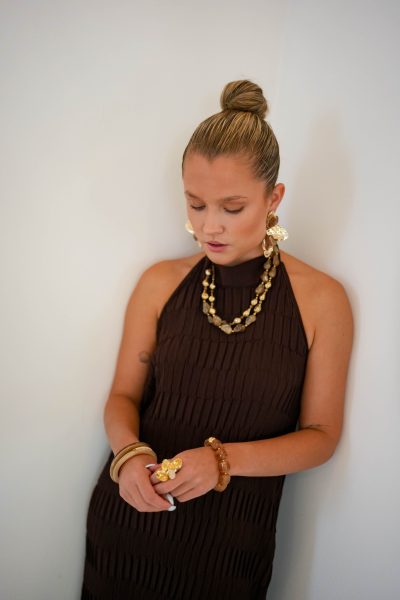 Hannah Halter Dress Brown - Afbeelding 6