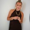 Hannah Halter Dress Brown