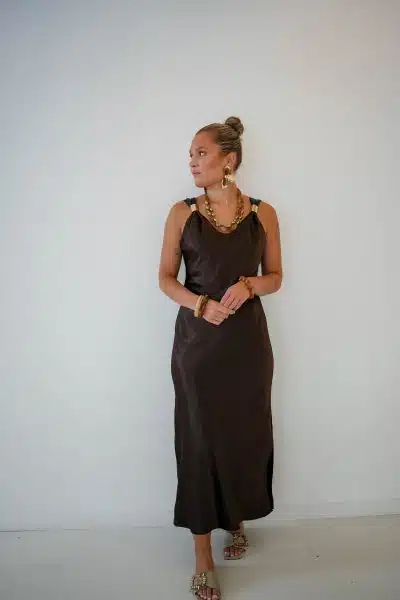 Samira Dress Brown - Afbeelding 5