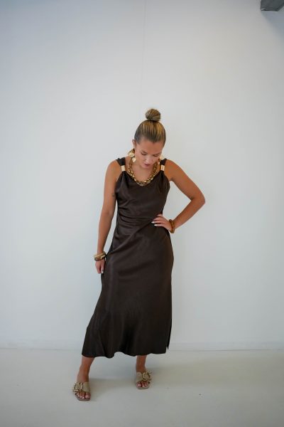 Samira Dress Brown - Afbeelding 2