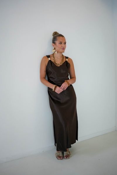 Samira Dress Brown - Afbeelding 4