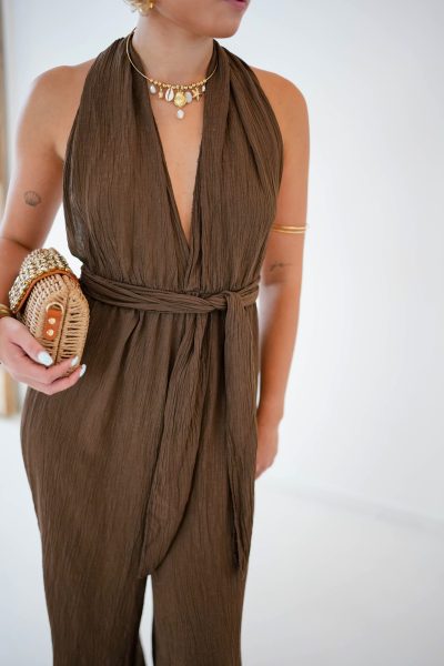 Lola Jumpsuit Choco Glitter - Afbeelding 2