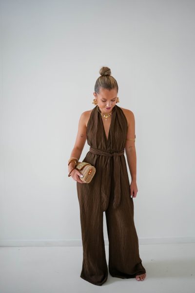 Lola Jumpsuit Choco Glitter - Afbeelding 4